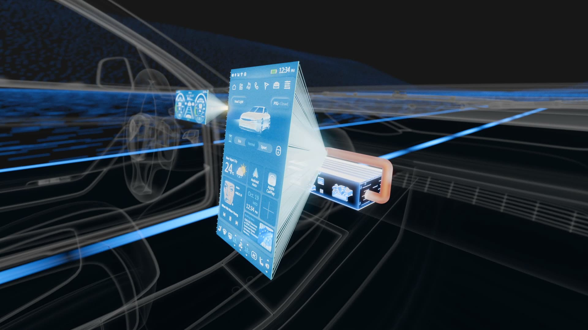 Smart Cockpit Solutions 3D Animation