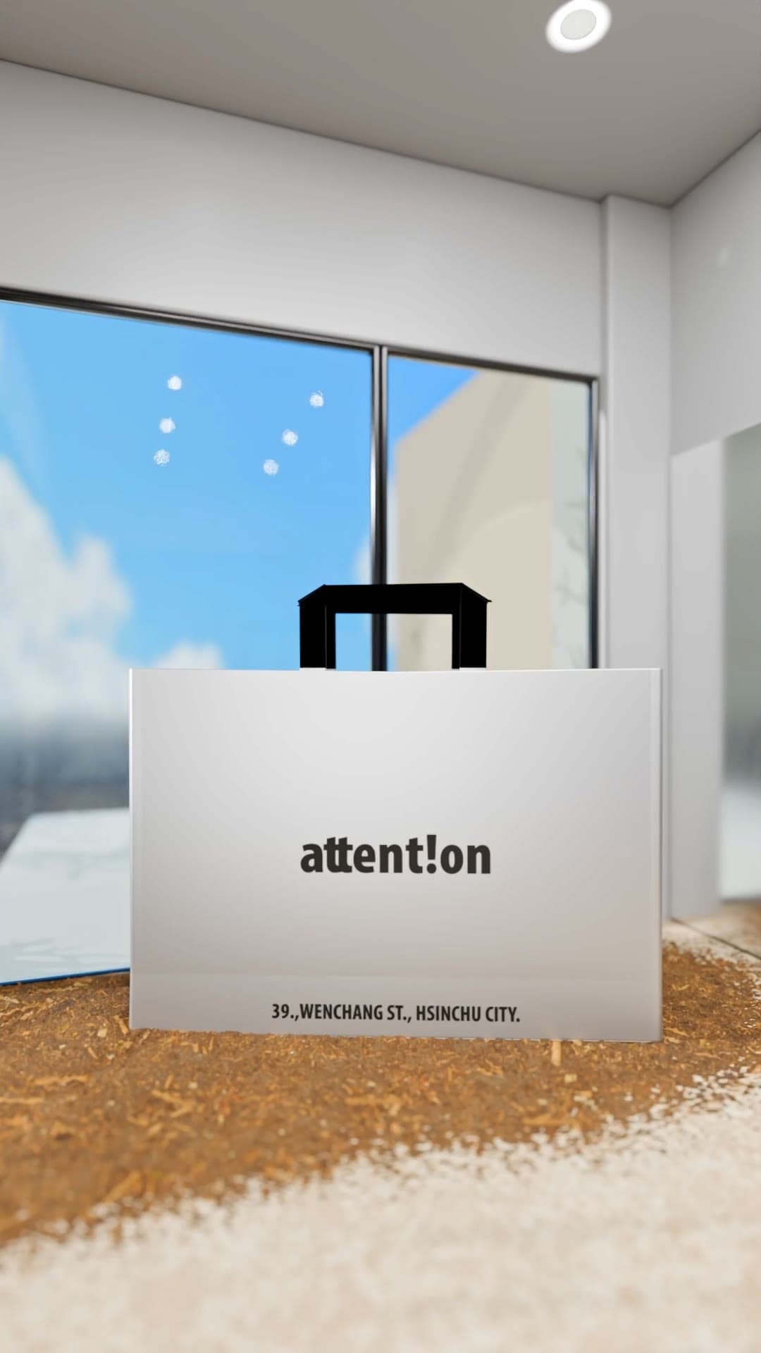 Attent!on Pop-up Store 3D Visualization