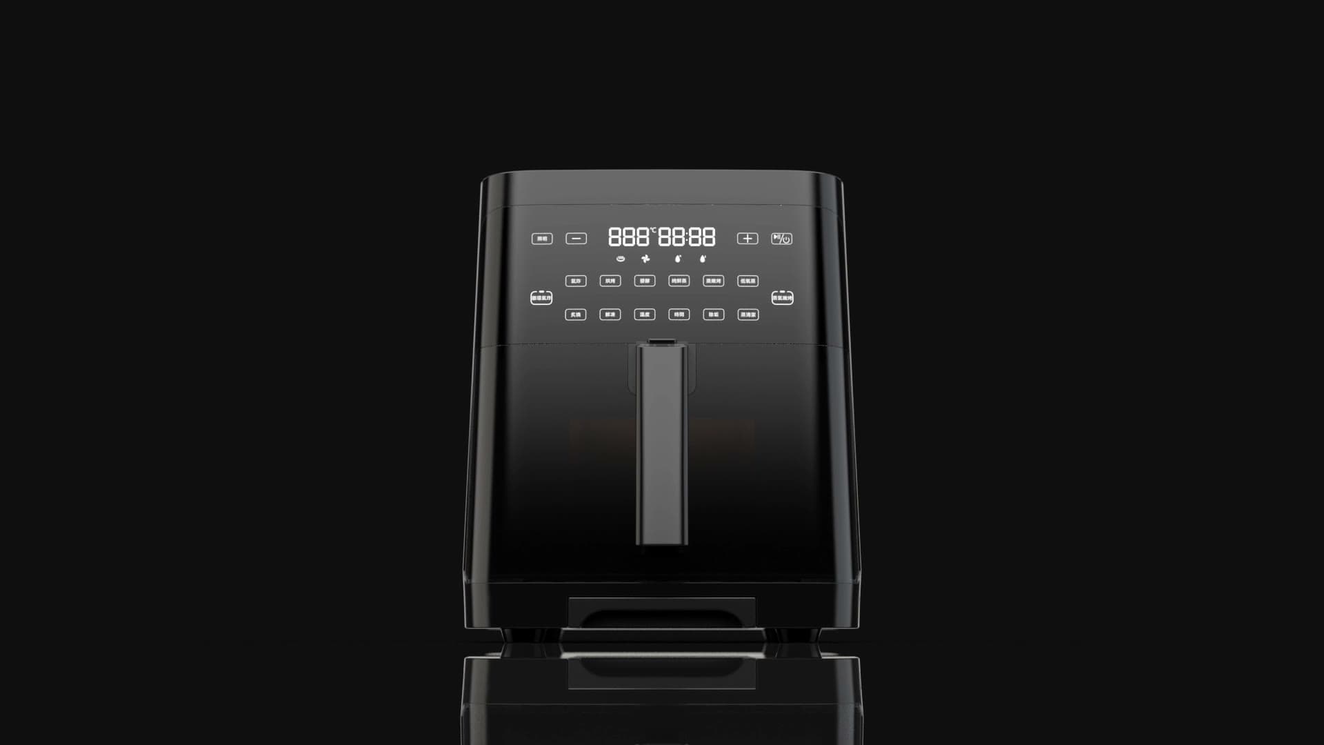SANSUI Air Fryer — 3D Structural Showcase Animation