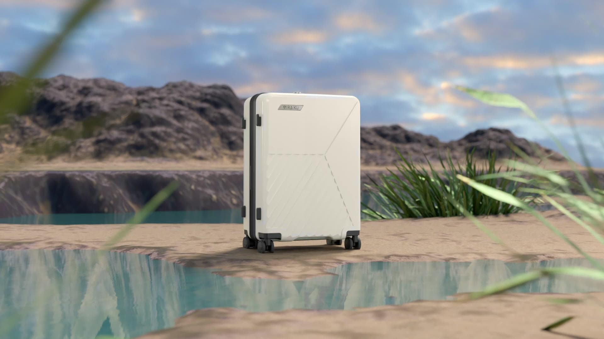 MIRAIKU Space Travel Case — 3D Product Animation