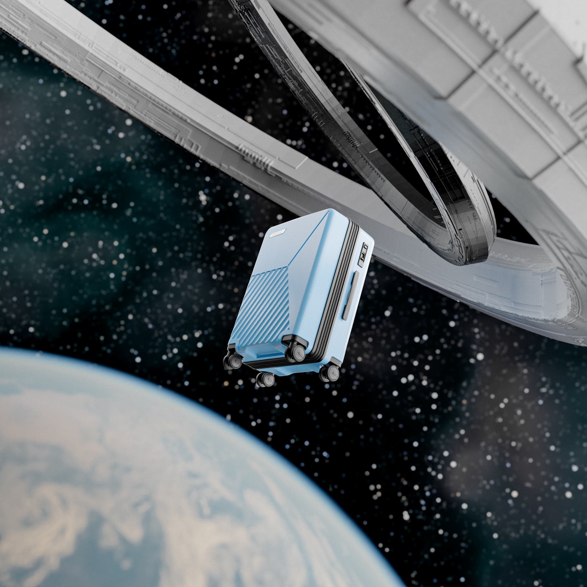 MIRAIKU Space Travel Case — 3D Product Animation