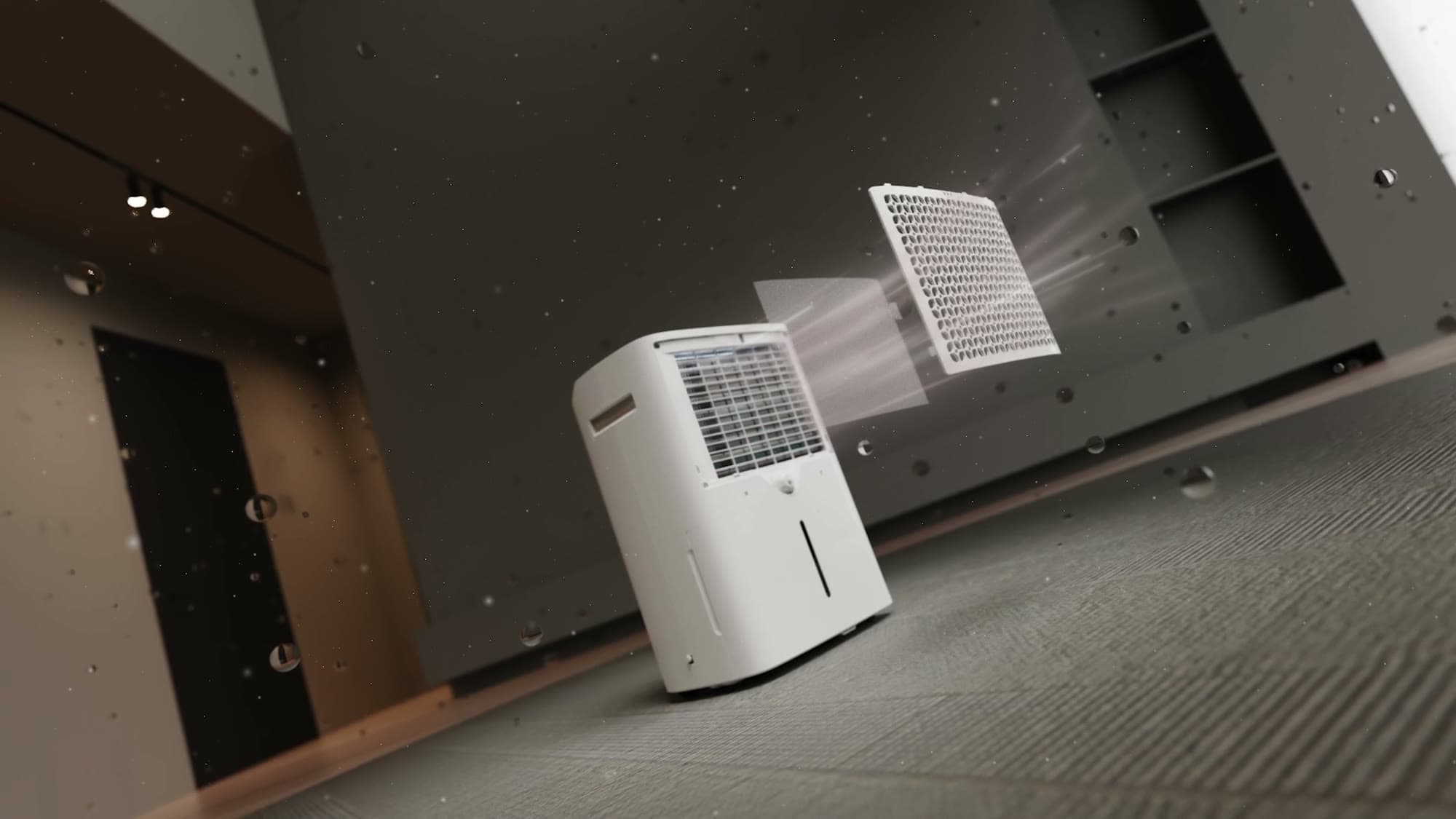 SANSUI Dehumidifier — 3D Product Animation