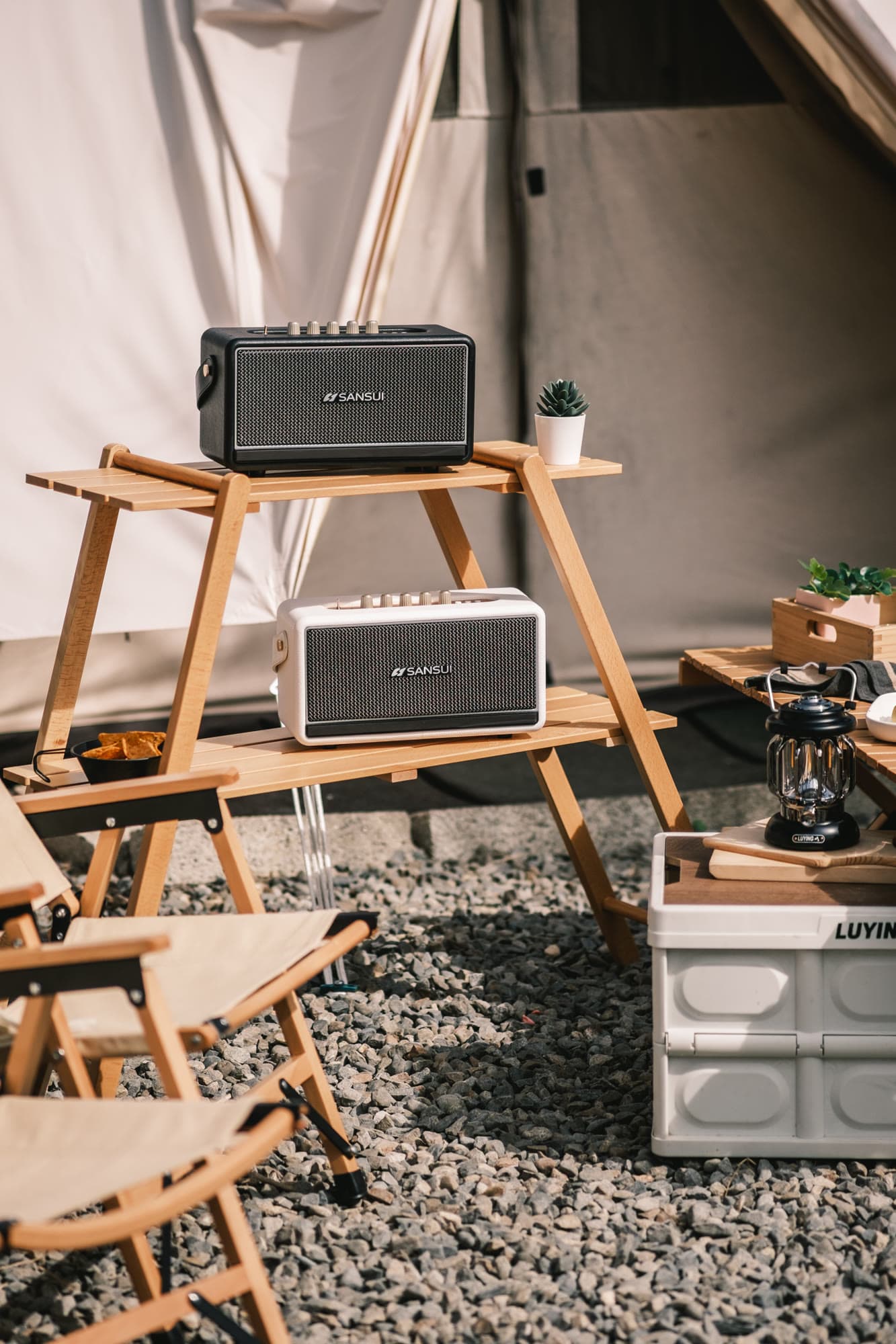 SANSUI Soul of Sound Bluetooth Speaker — Product Photography