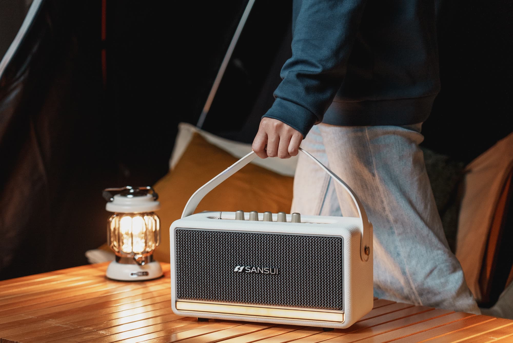 SANSUI Soul of Sound Bluetooth Speaker — Product Photography