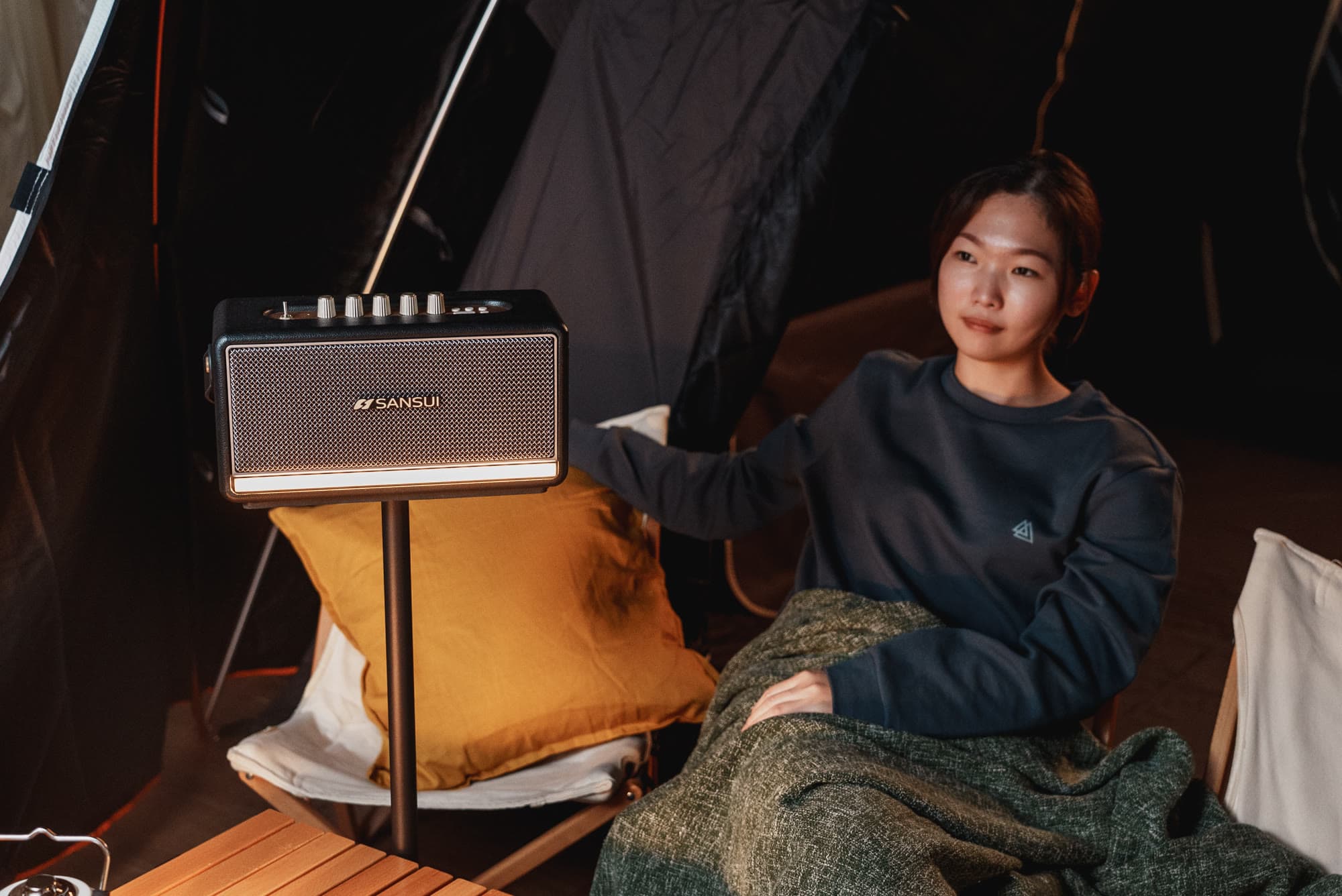 SANSUI Soul of Sound Bluetooth Speaker — Product Photography